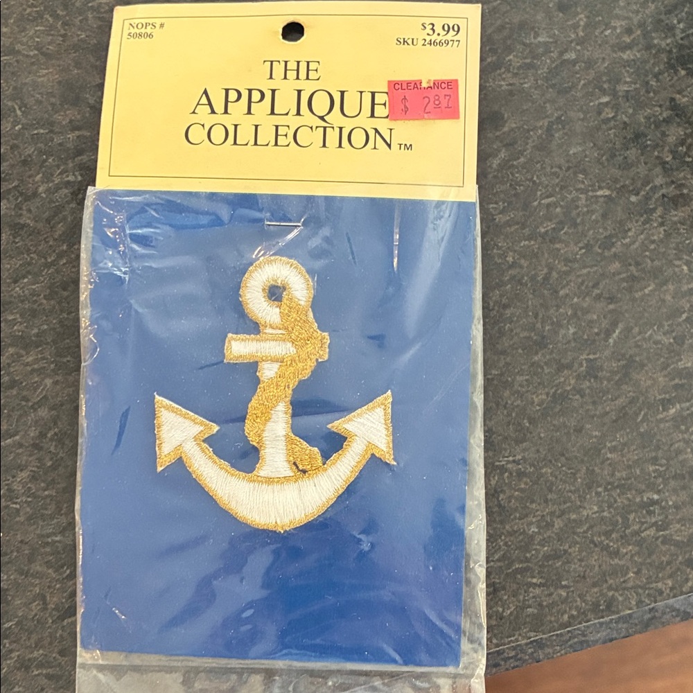 Vintage Appliqué Anchor